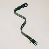 Handmade Leather Cat Collar - Emerald