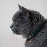 Handmade Leather Cat Collar - Tide